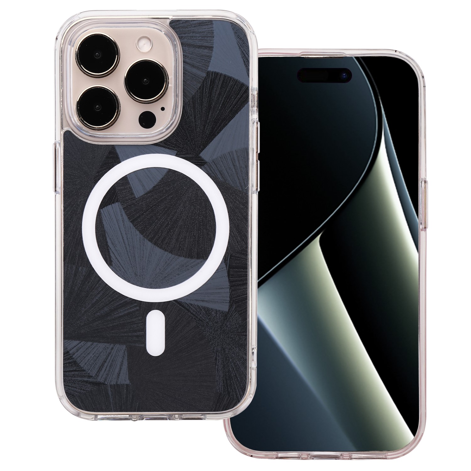 Flash Mag dėklas for iPhone 15 Pro 6,1" juodas