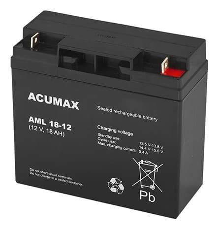аккумулятор 12V 18AH VRLA/AM18-12 ACUMAX EMU