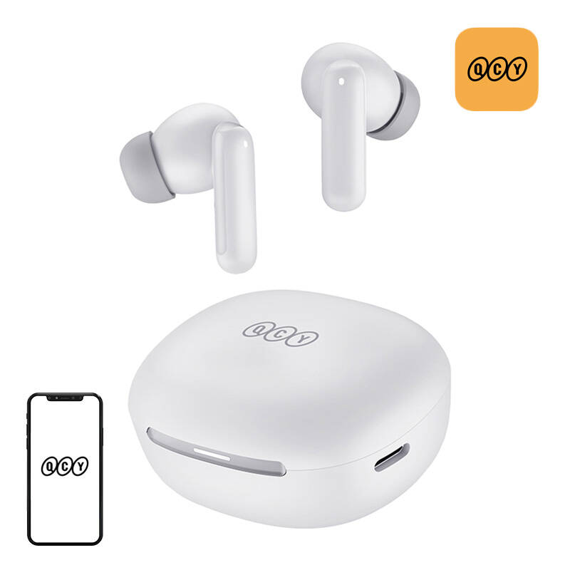 TWS QCY MeloBuds HT16 Ausinės (baltos)