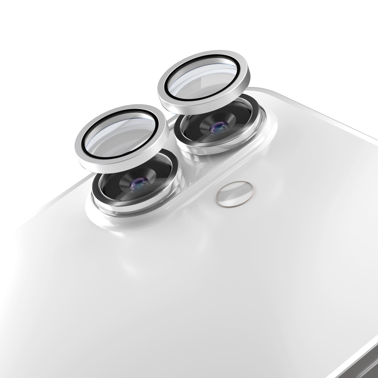 Etteri camera lens protector for iPhone 17 baltas