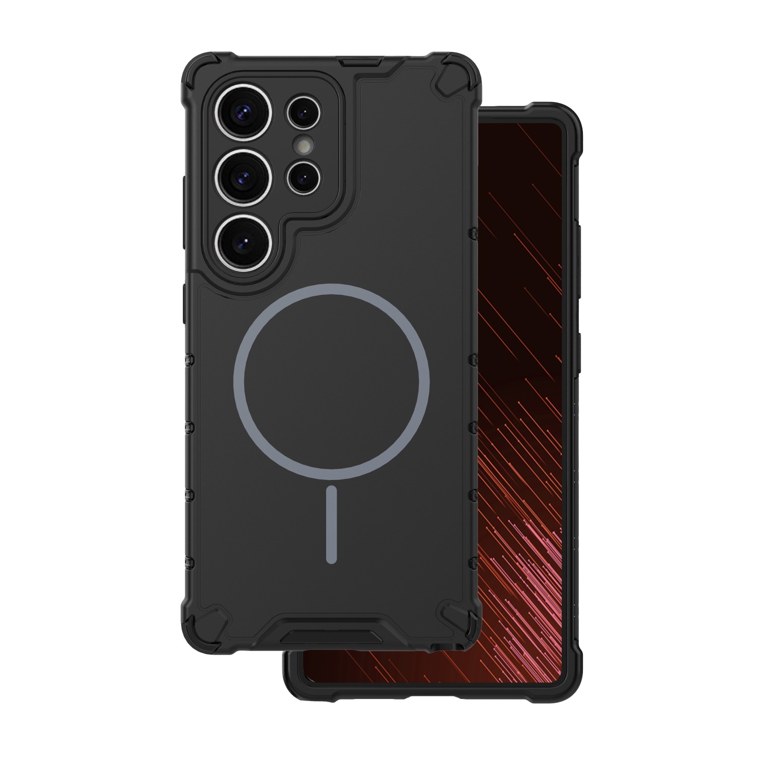 Defender 2in1 Mag dėklas for Samsung Galaxy S26 Ultra juodas