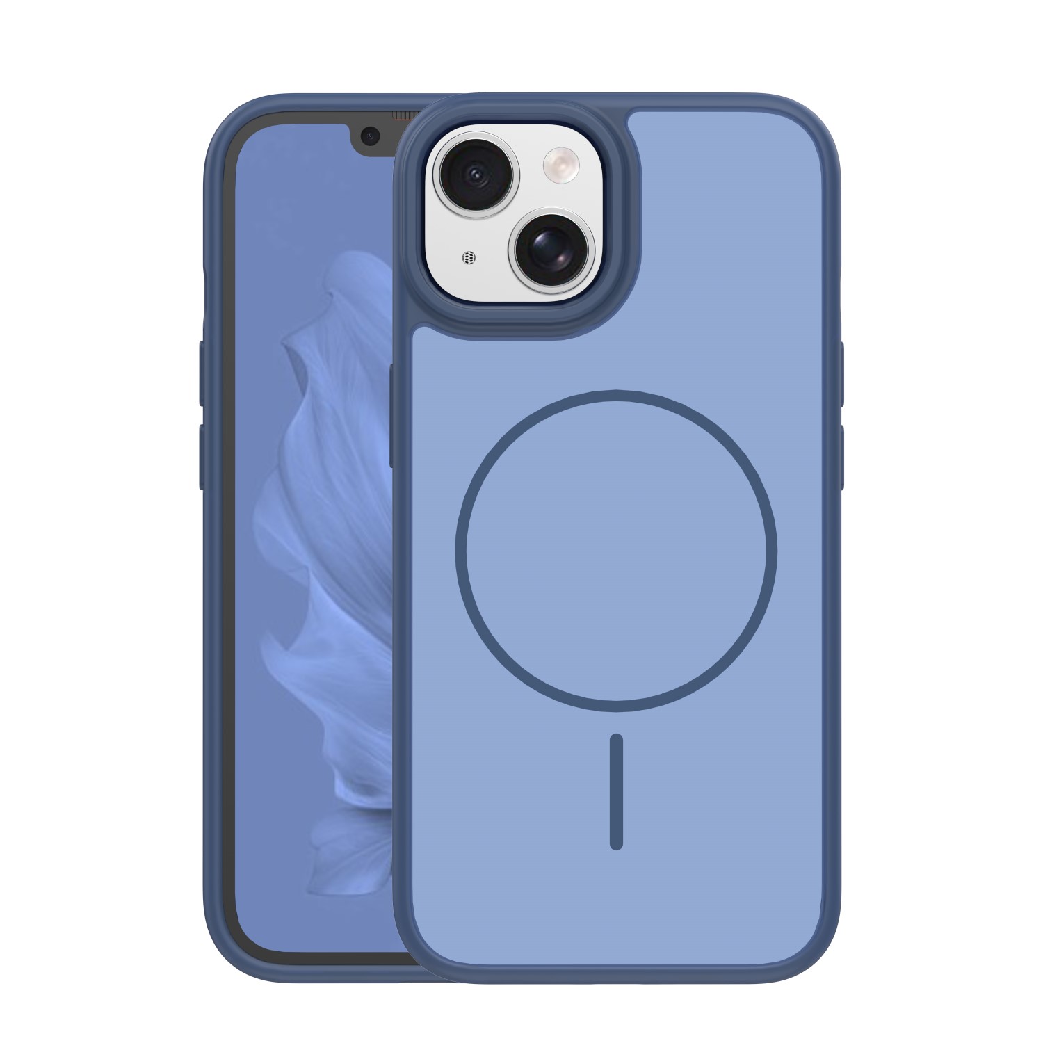 Frame Thin Mag чехол для iPhone 14 6,1" тёмно-синий