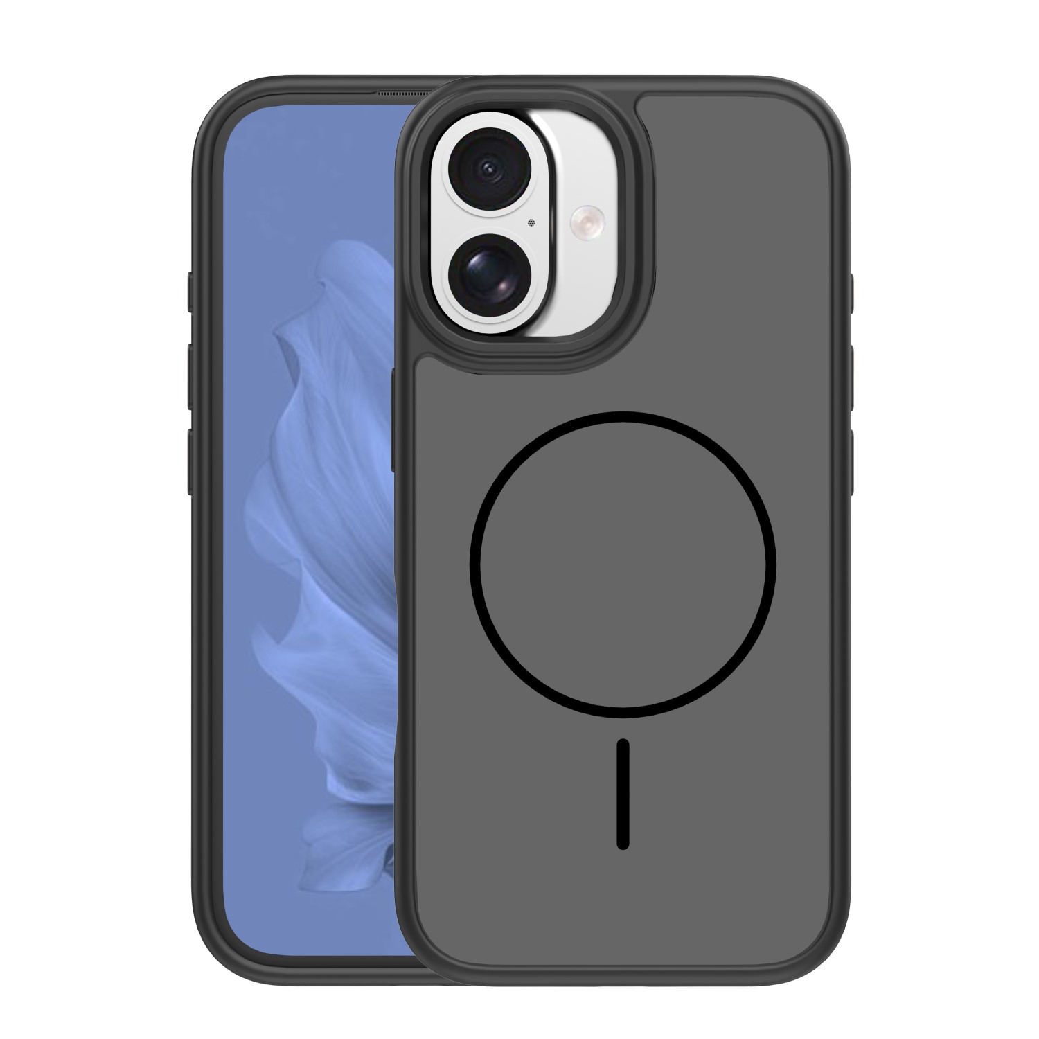 Frame Thin Mag dėklas for iPhone 17 6,3" juodas