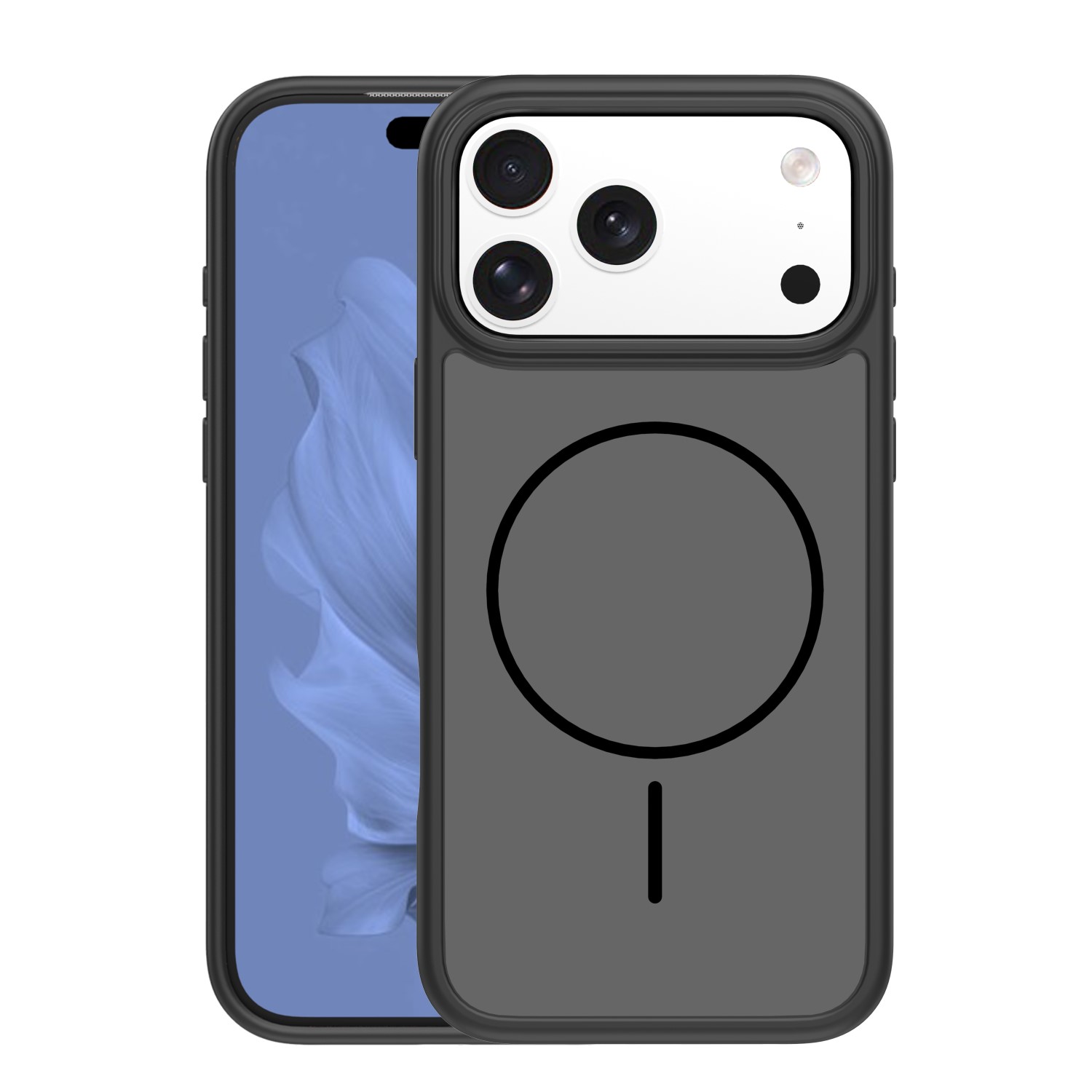 Frame Thin Mag dėklas for iPhone 17 Pro Max 6,9" juodas