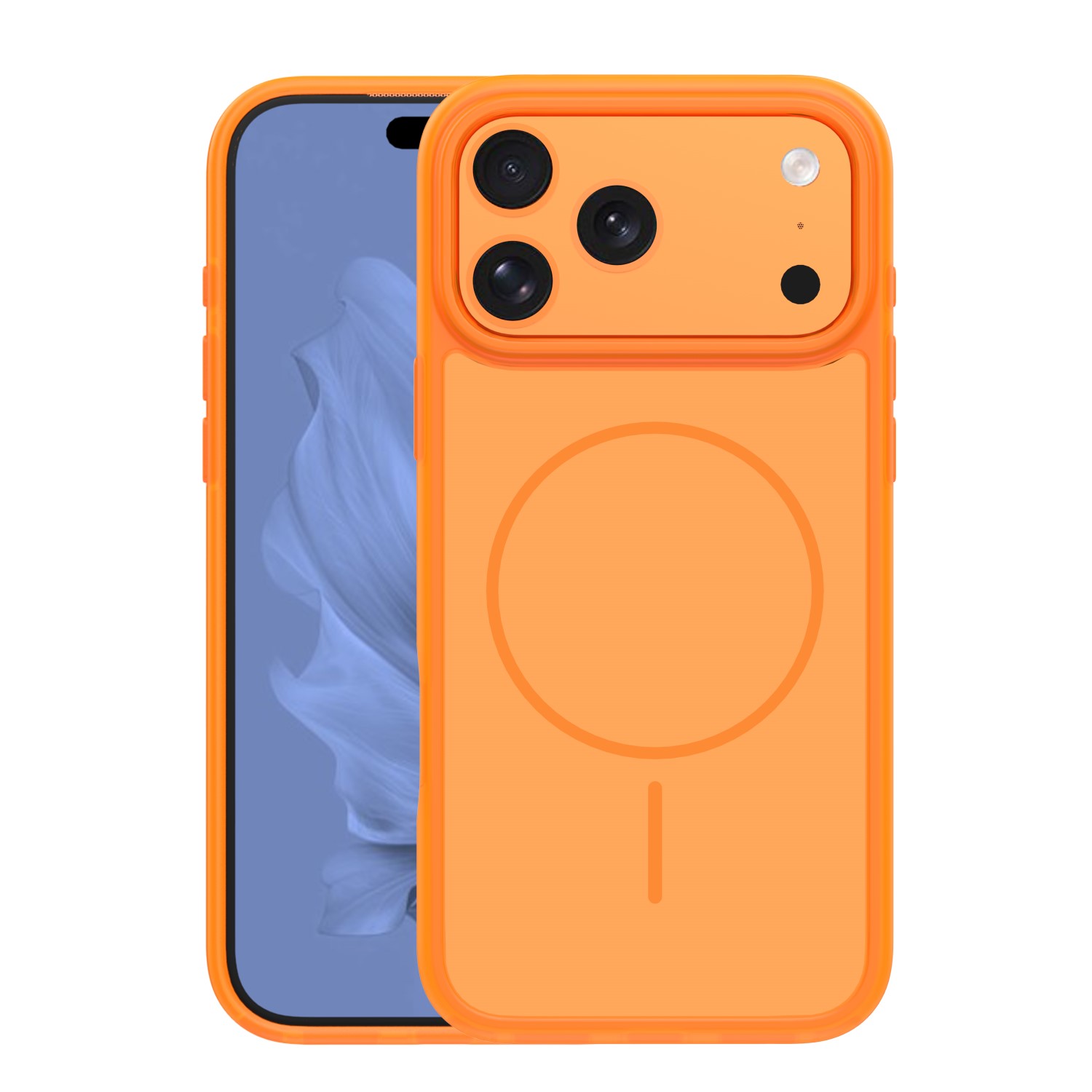 Frame Thin Mag dėklas for iPhone 17 Pro Max 6,9" oranžinis