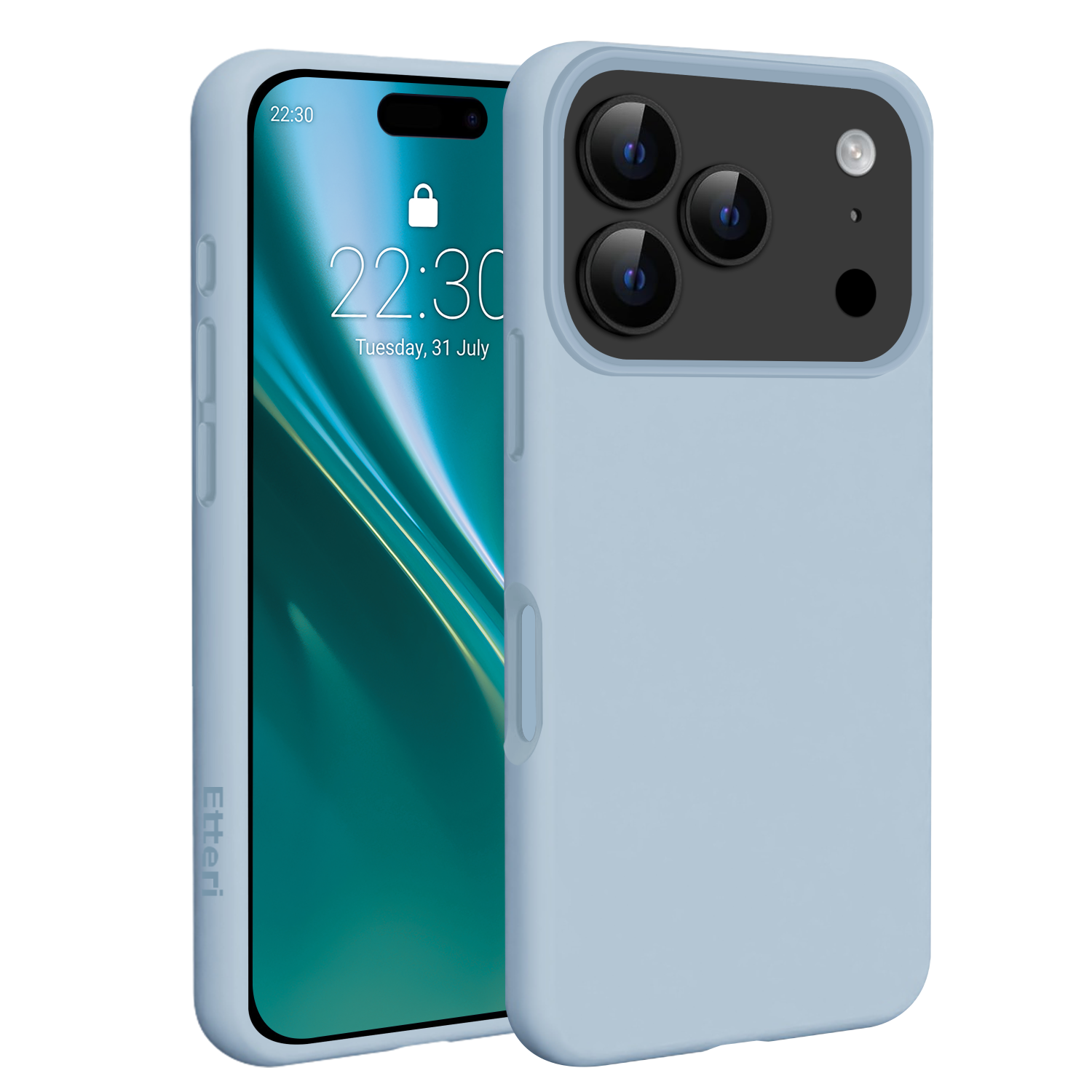 Etteri Silikoninis Mag dėklas for iPhone 17 Pro Max šviesiai mėlynas