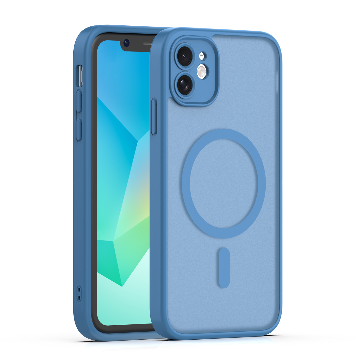 Mag Matt dėklas iPhone 11 tamsiai mėlynas