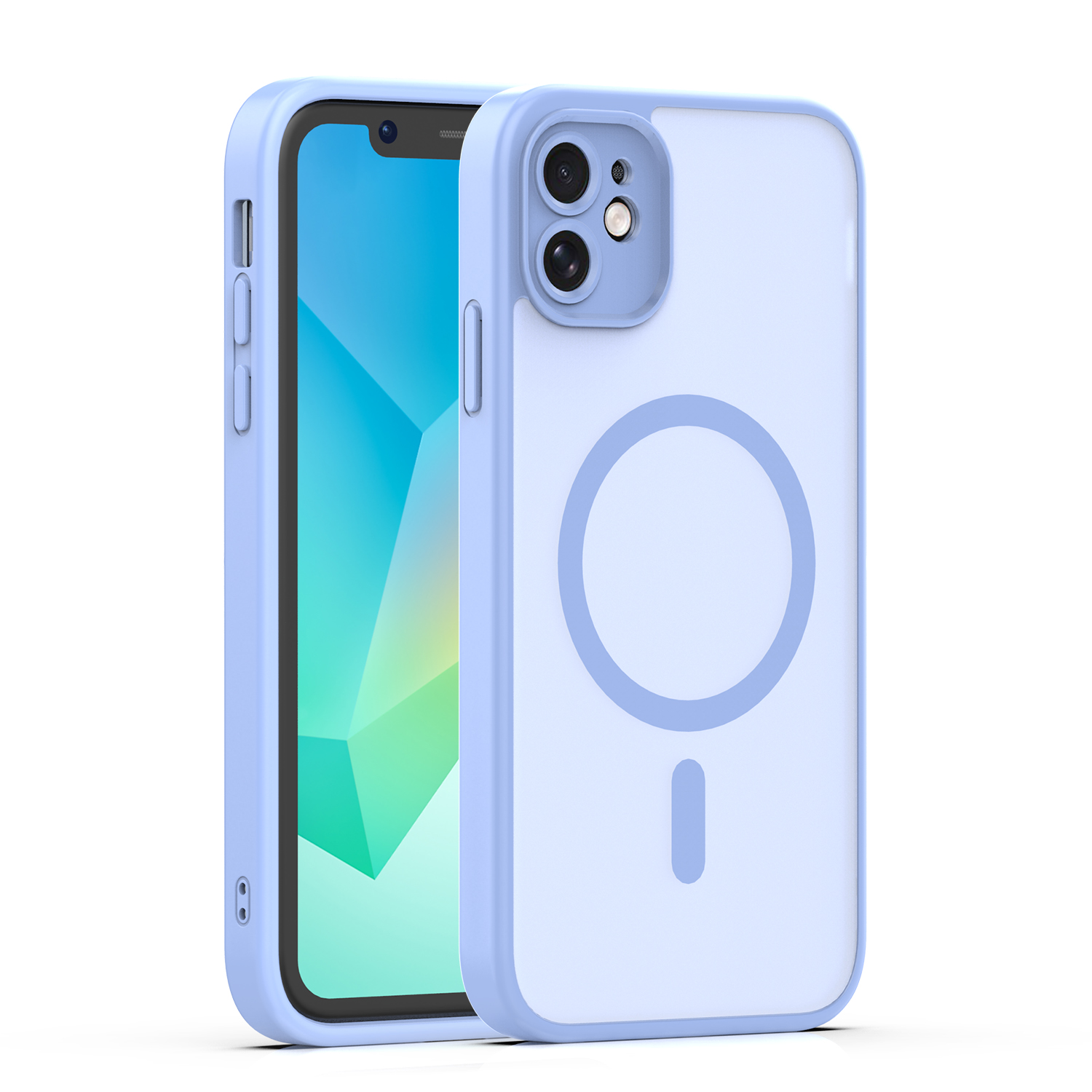 Mag Matt dėklas iPhone 11 šviesiai mėlynas