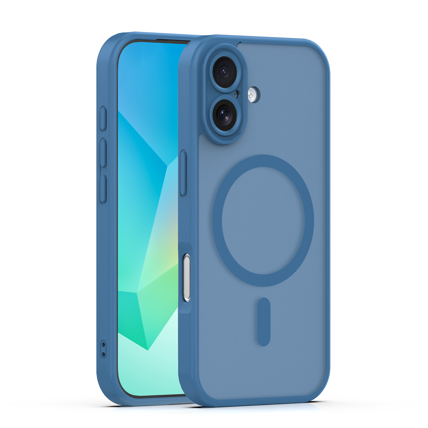 Mag Matt dėklas iPhone 17 6,3'' tamsiai mėlynas