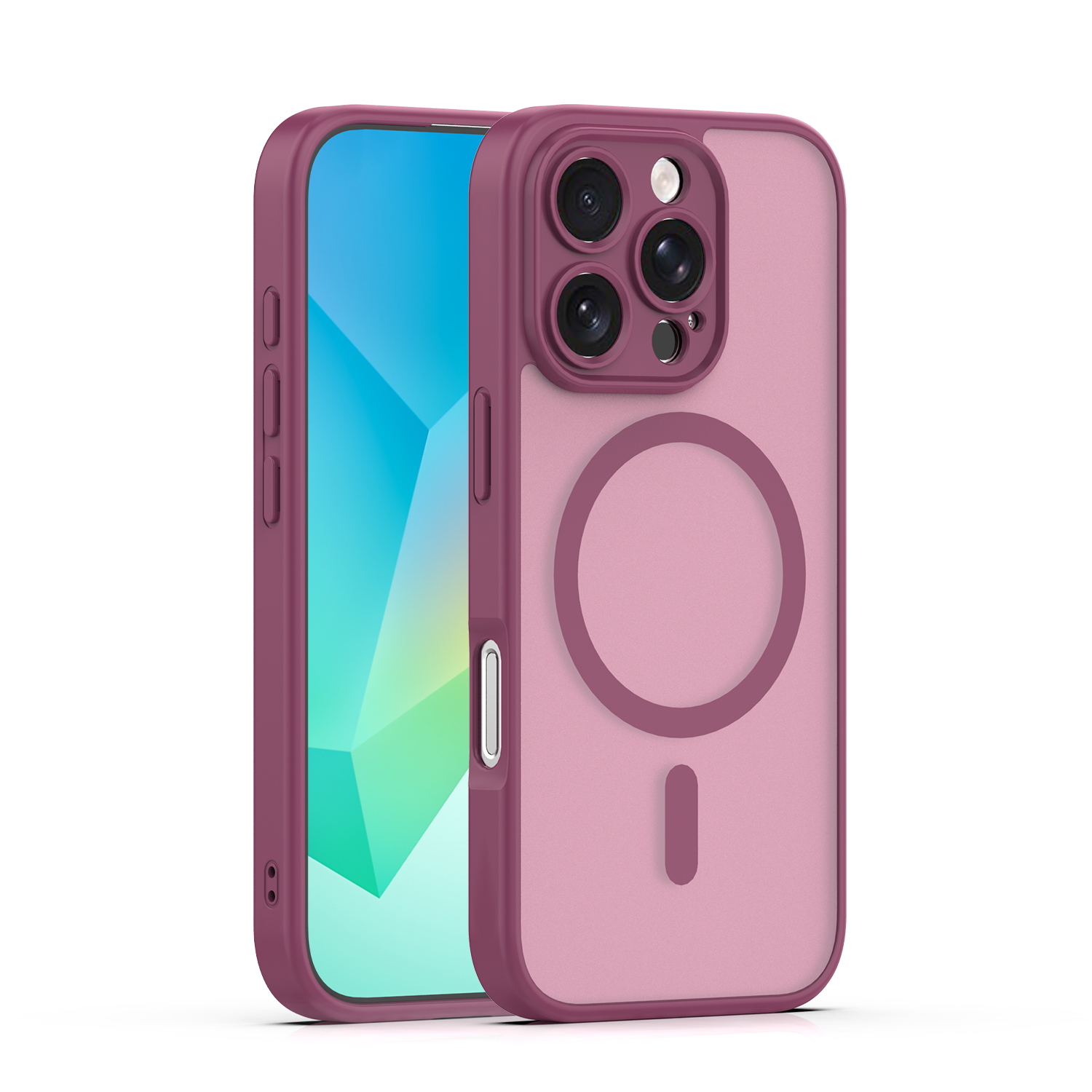 Mag Matt dėklas iPhone 16 Pro 6,3" kaštoninė