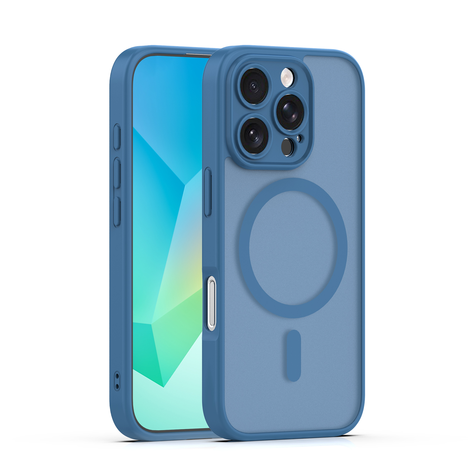 Mag Matt dėklas iPhone 16 Pro 6,3" tamsiai mėlynas