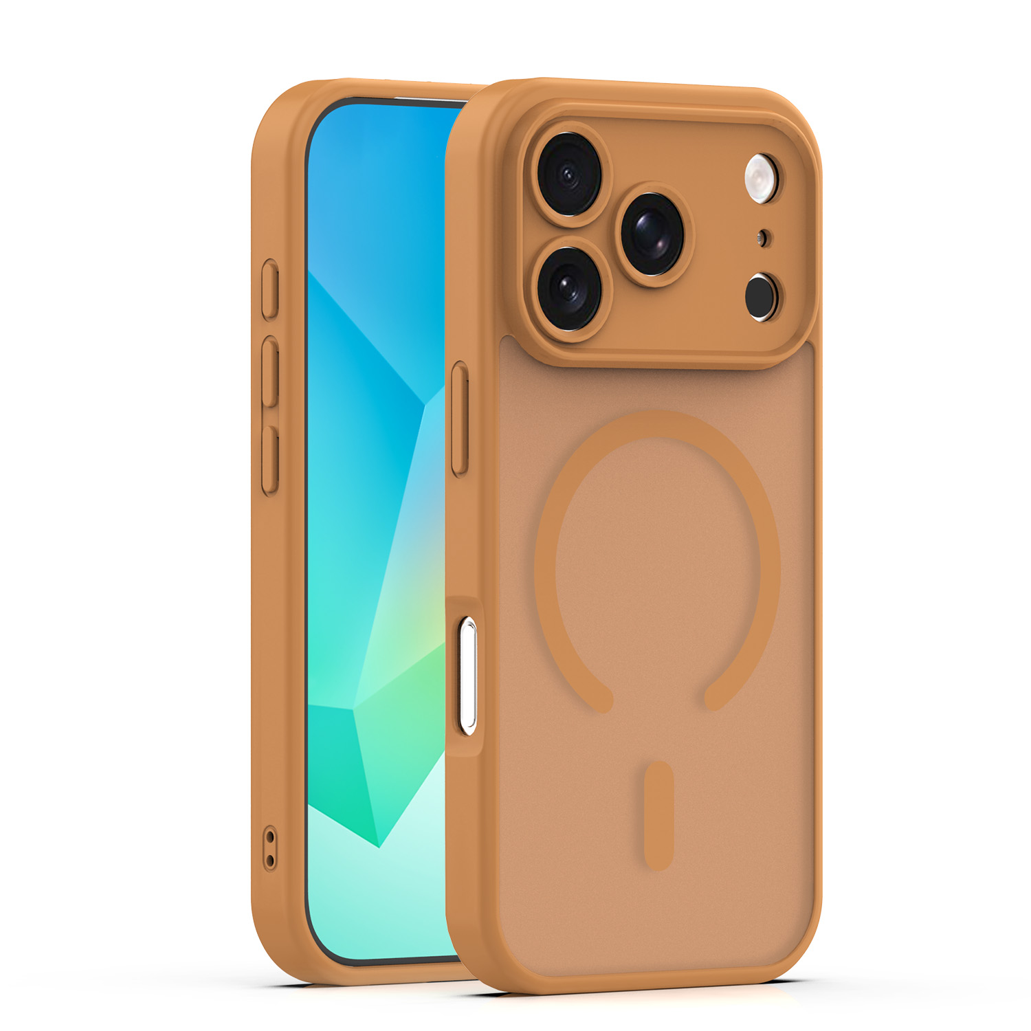 Mag Matt dėklas iPhone 17 Pro Max 6,9'' rudas