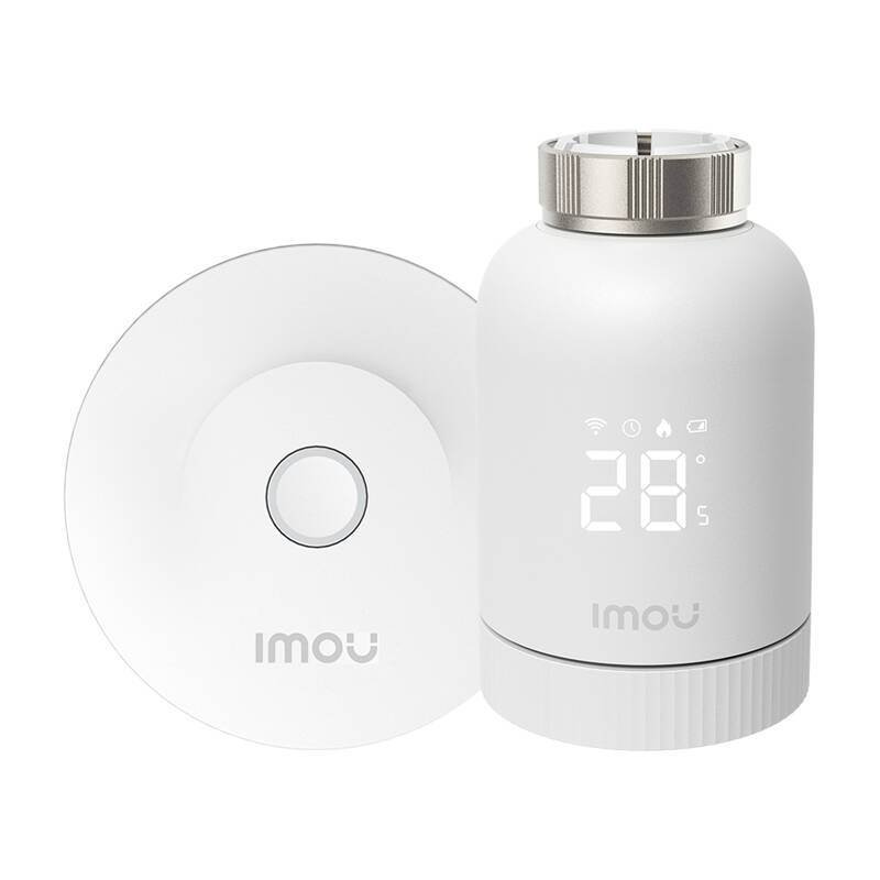 ZigBee termostatinės galvutės rinkinys IMOU KIT-TRV1-EU-2 su 6 adapteriais ir šliuzu