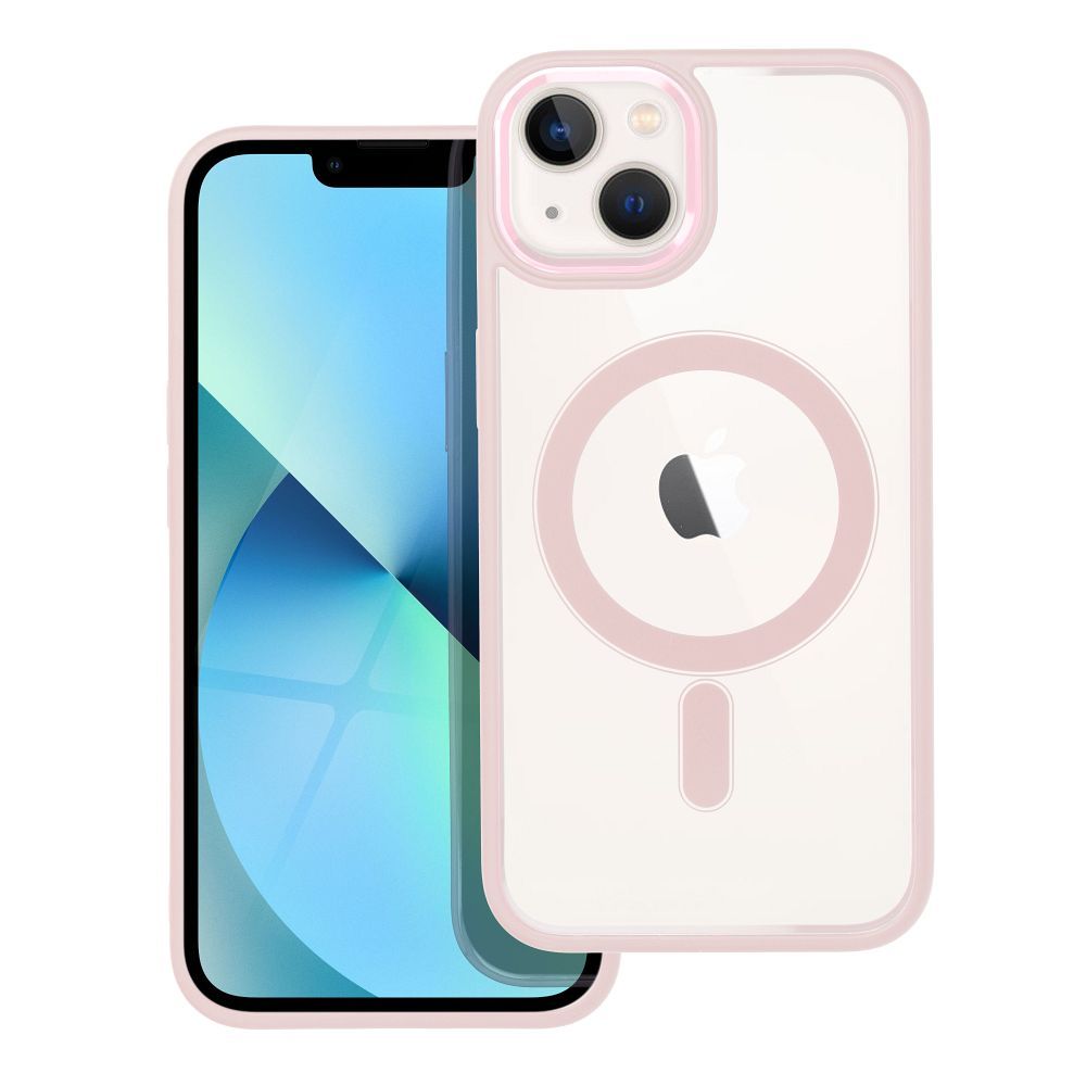 COLOR EDGE MAG COVER dėklas telefonui suderinamas su Magnetiniu IPHONE 13 rožinė