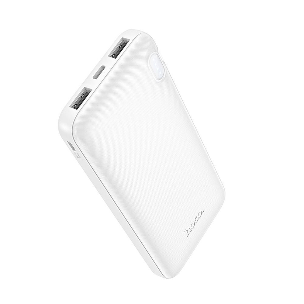 HOCO išorinė baterija 10000 mAh 2A J128 balta