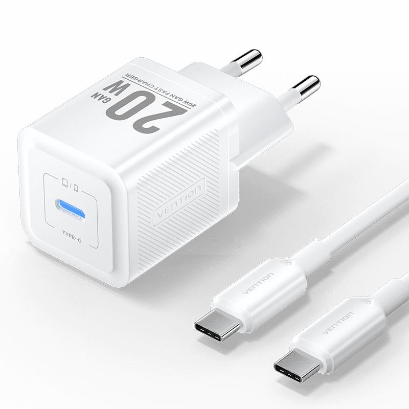 Vention TZ-FEPW0-EU-01 sieninis USB-C telefono įkroviklis 20W