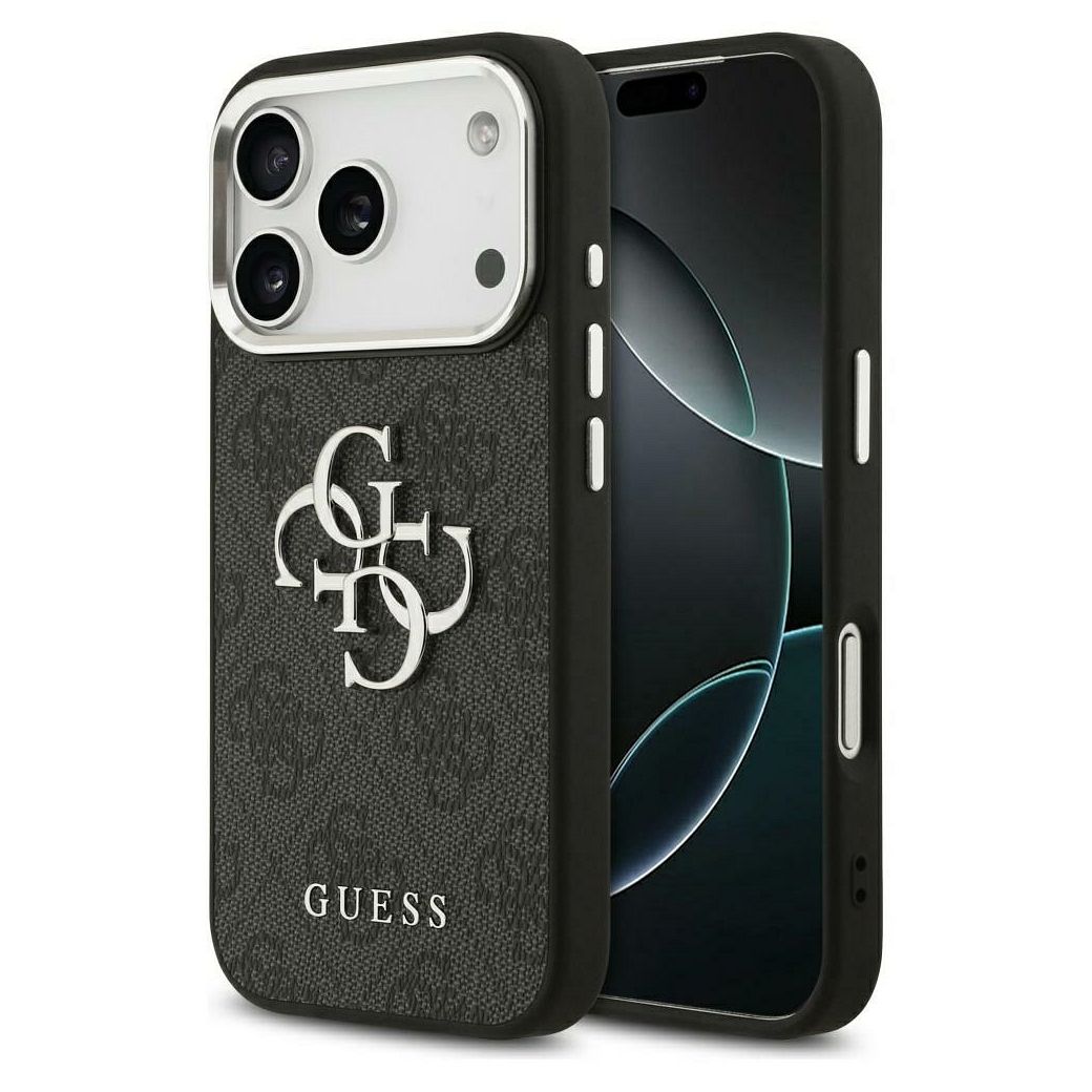 Guess 4G Big 4G Classic Logo dėklas telefonui iPhone 17 Pro Max - juodas