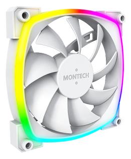 Korpuso ventiliatorius 120mm AX120 PWM Baltas 3 vnt. Montech
