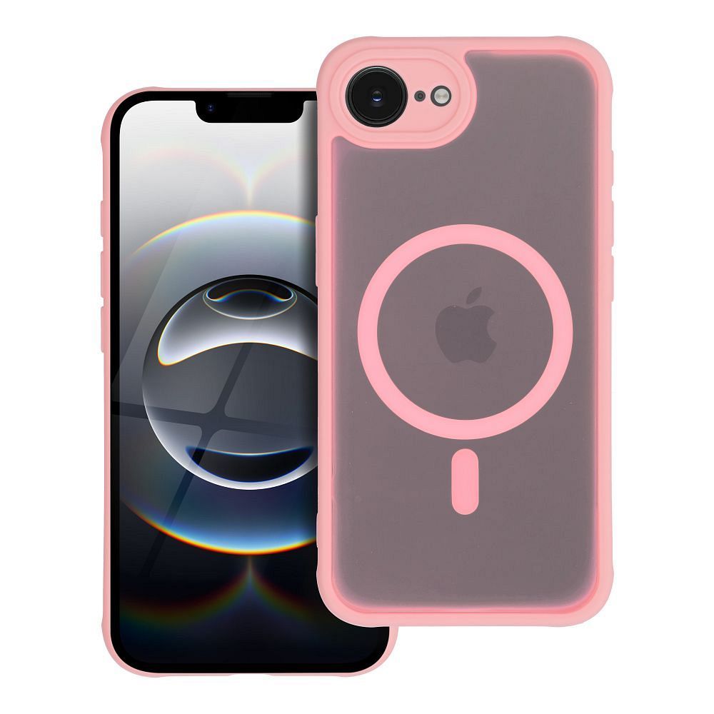 FULL MATTE MAG COVER dėklas telefonui, suderinamas su MagSafe, skirtas IPHONE 12 Pro Max šviesiai rožinė