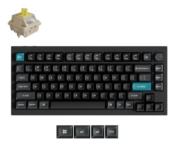Belaidė klaviatūra KEYCHRON Q1 Ultra Black Q1U-M4