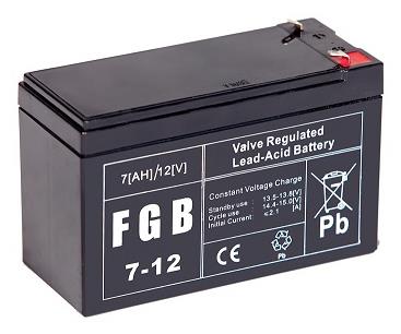 EMU baterija 12V 7Ah VRLA FGB7-12