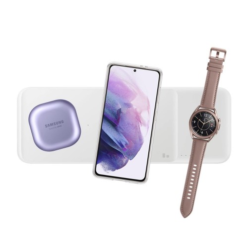 Bevielis įkroviklis Samsung "Trio" EP-P6300TWEGEU baltas 25W (su įkrovikliu ir laidu komplekte) / 100% Genuine /