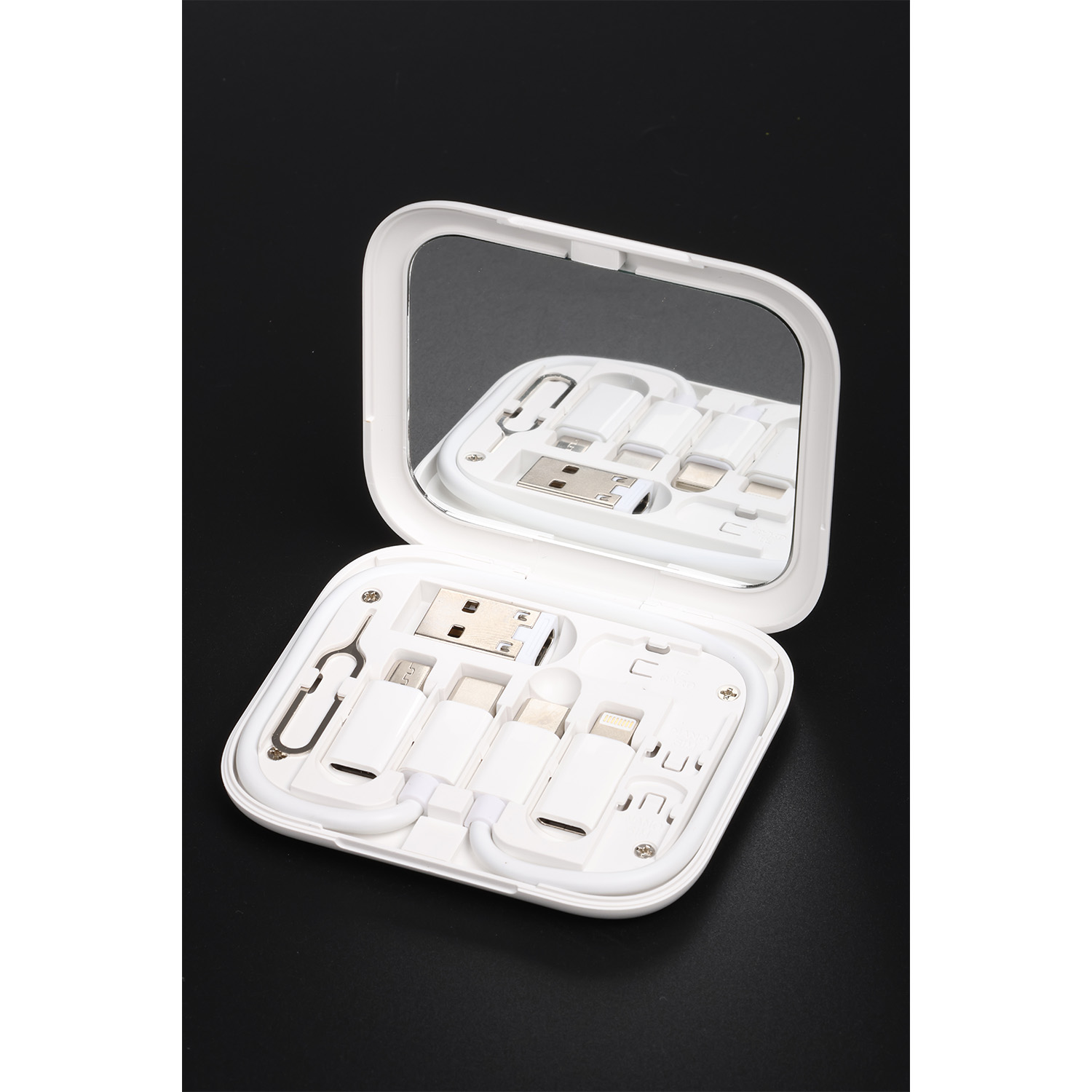 "Setty" kelioninių adapterių rinkinys 11 in 1 AD-S11-16 rožinės spalvos