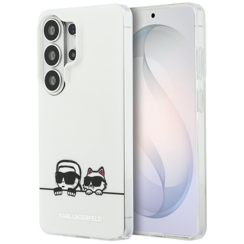 Karl Lagerfeld dėklas IML Peekaboo Karl ir Choupette MagSafe skirtas Samsung Galaxy S26 Ultra skaidrus