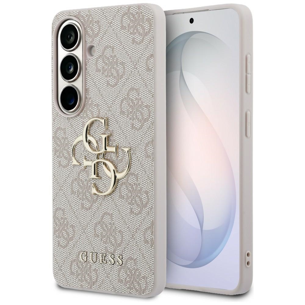 Guess dėklas 4G Big Metal Logo for Samsung Galaxy S26 rožinis