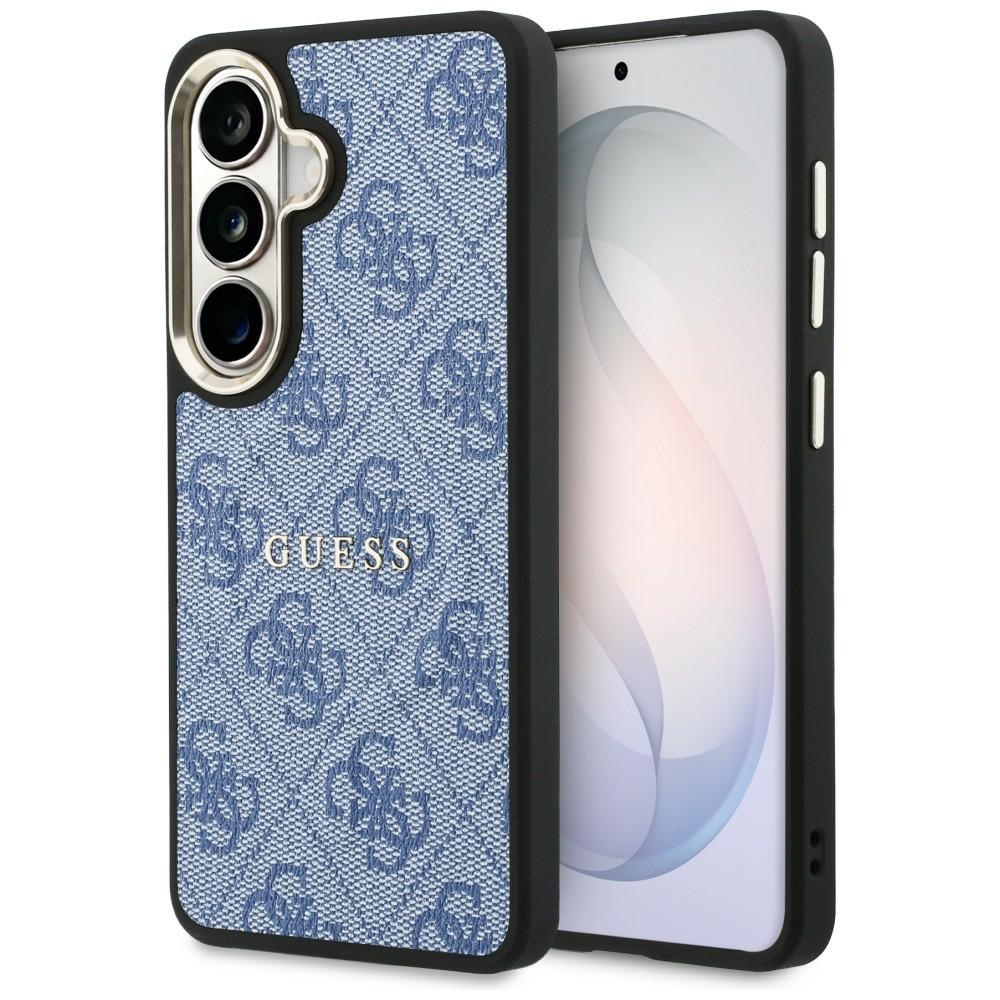 Guess dėklas 4G Embossed Ring MagSafe skirtas Samsung Galaxy S26 mėlynas