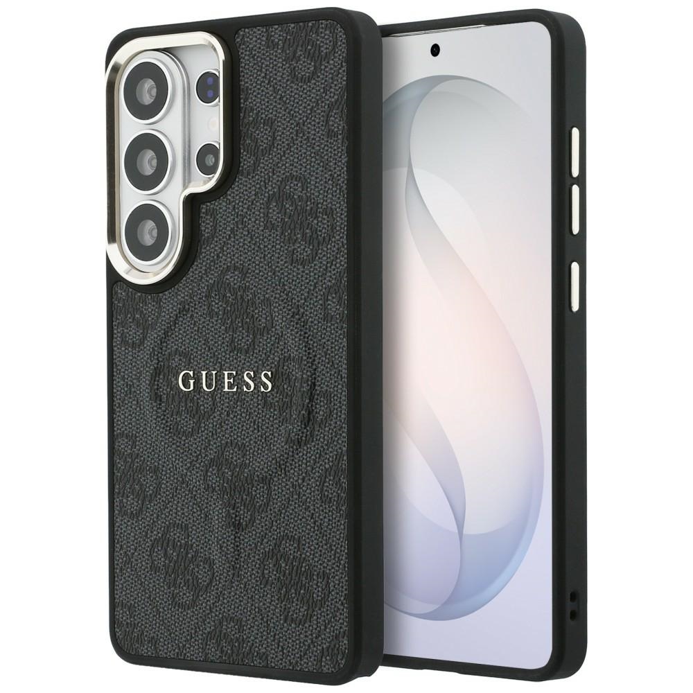 GUESS dėklas for SAMSUNG S26 Ultra GUHMS26LP4MSEGCK (4G Embossed Ring MagSafe) juodas