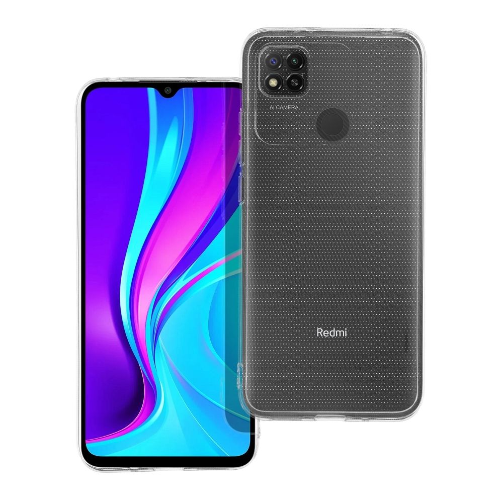 Dėklas telefonui 2 mm XIAOMI Redmi 9C (kamera apsauga) - skaidrus
