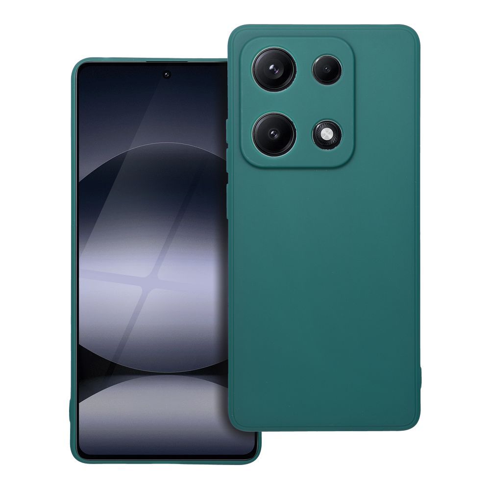 Matinis dėklas telefonui XIAOMI Redmi NOTE 14S tamsiai žalias