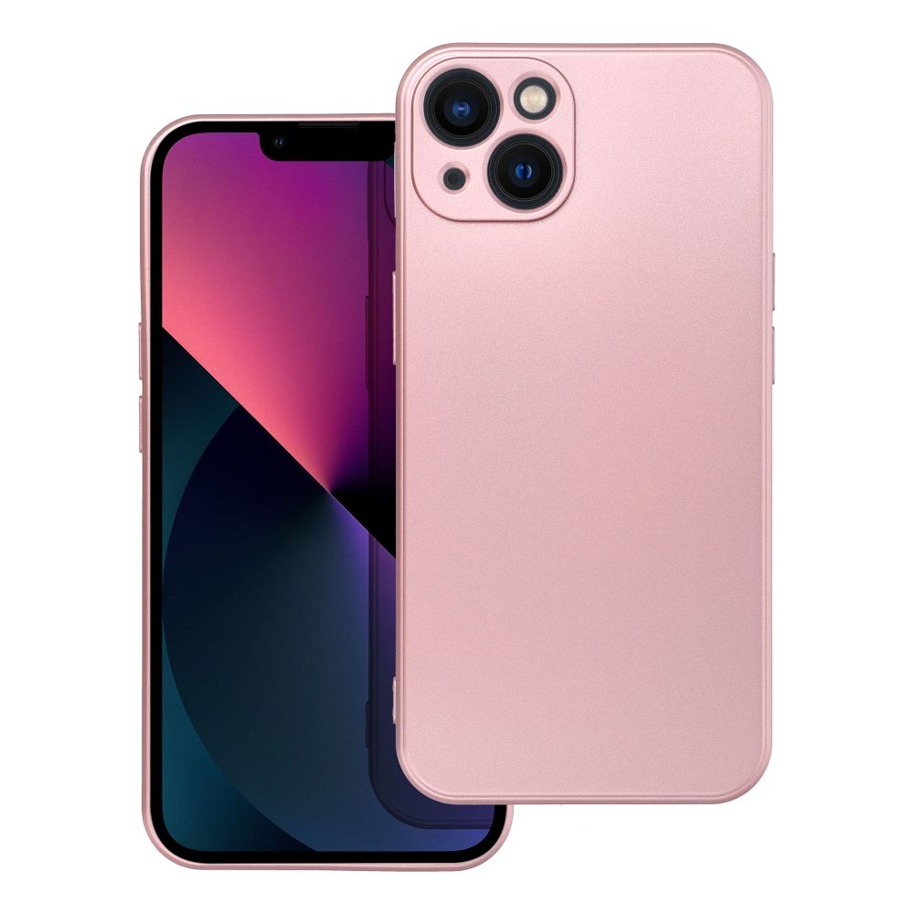 METALLIC dėklas telefonui IPHONE 13 rožinis