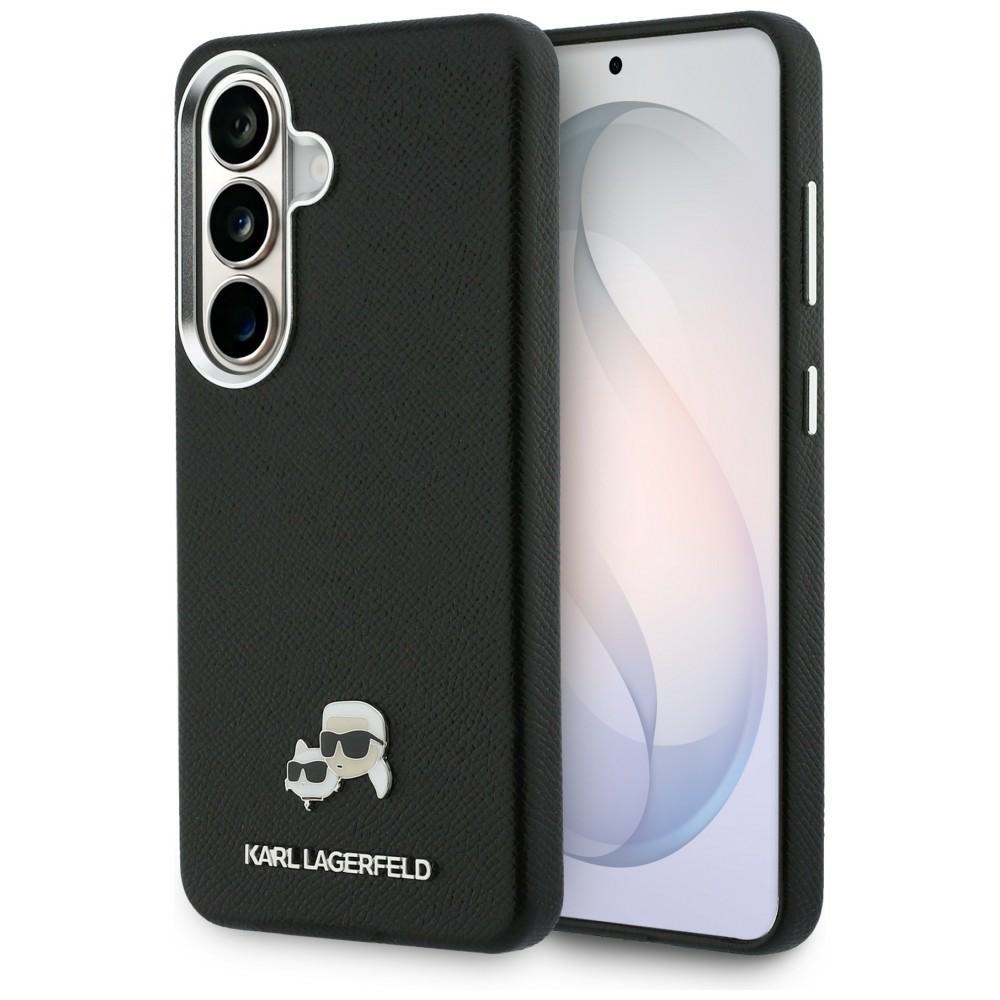 Karl Lagerfeld dėklas Saffiano KC Metal Logo MagSafe Samsung Galaxy S26 juodas