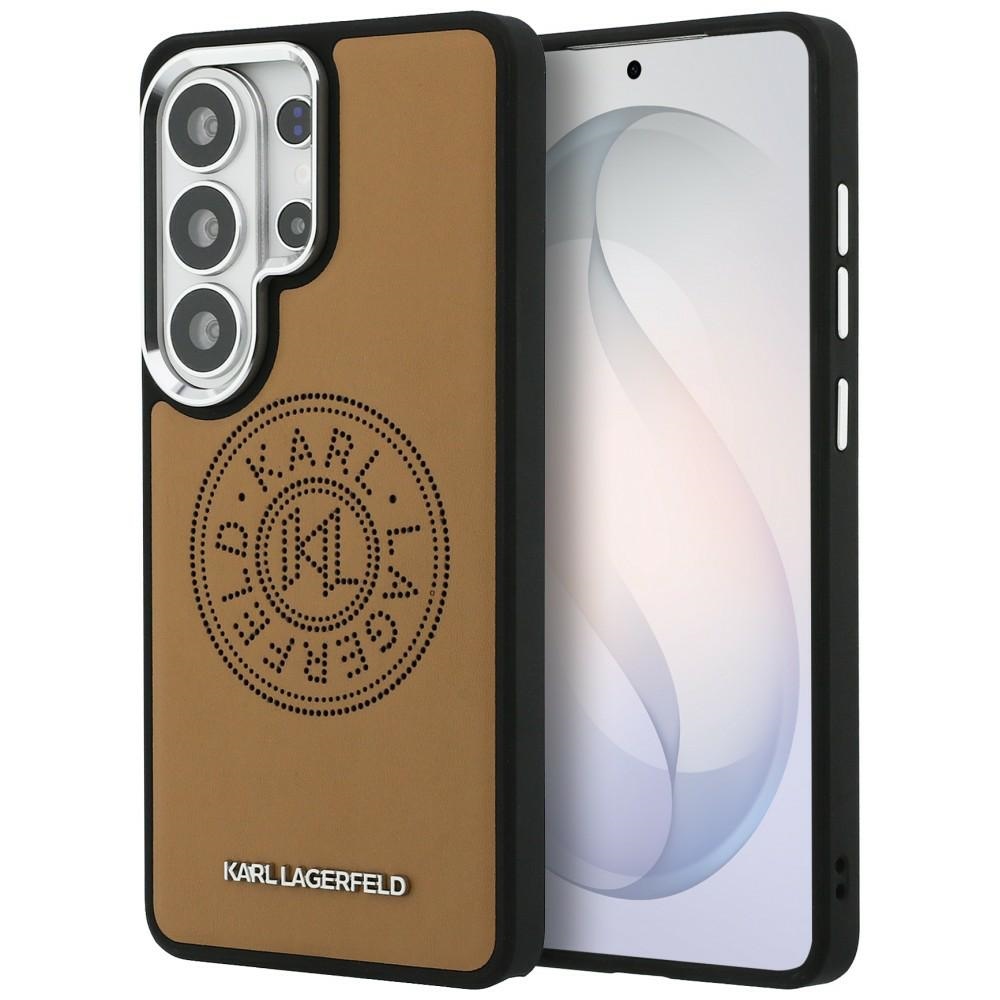 Karl Lagerfeld dėklas Perforated KL MagSafe Samsung Galaxy S26 Ultra rudas