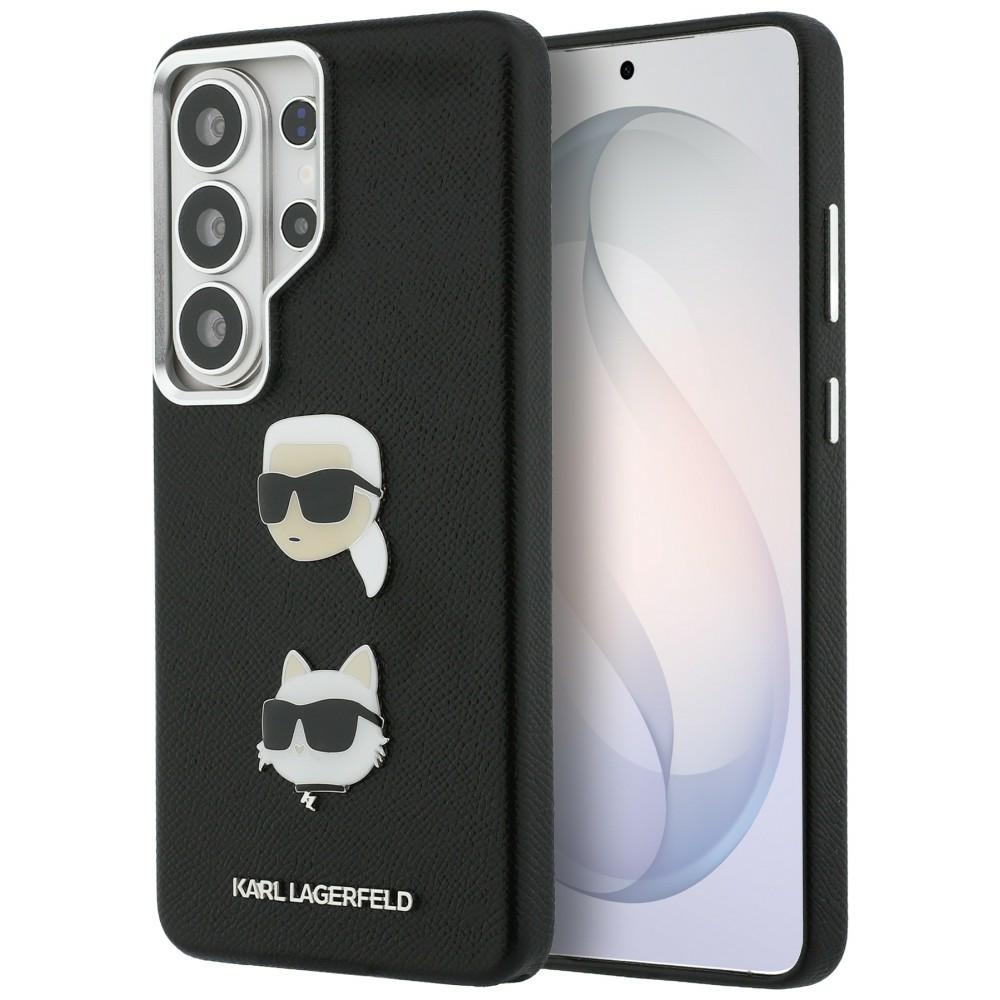 Karl Lagerfeld dėklas Saffiano Double Heads Metal Samsung Galaxy S26 Ultra juodas