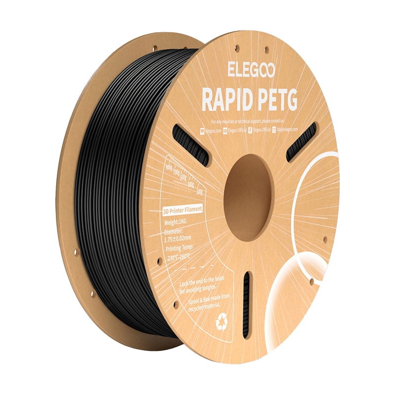 ELEGOO Rapid PETG gija (juoda)