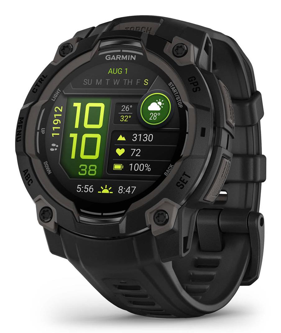 Garmin Instinct 3 AMOLED išmanusis laikrodis juodas