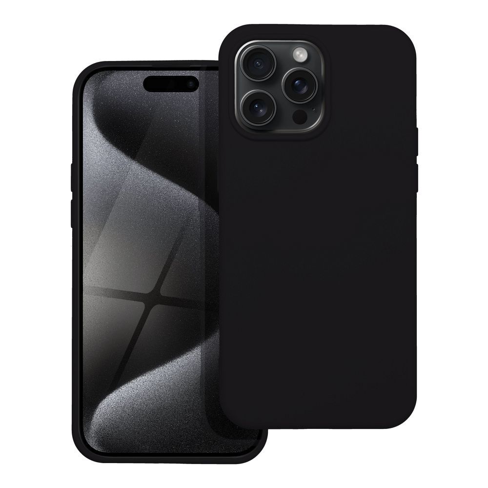Silikoninis dėklas IPHONE 15 Pro Max - juodas