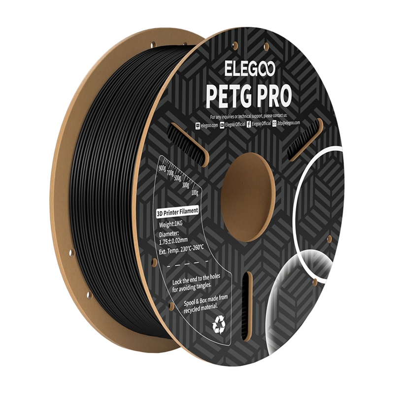 ELEGOO PETG Pro Filamentas (Juodas)