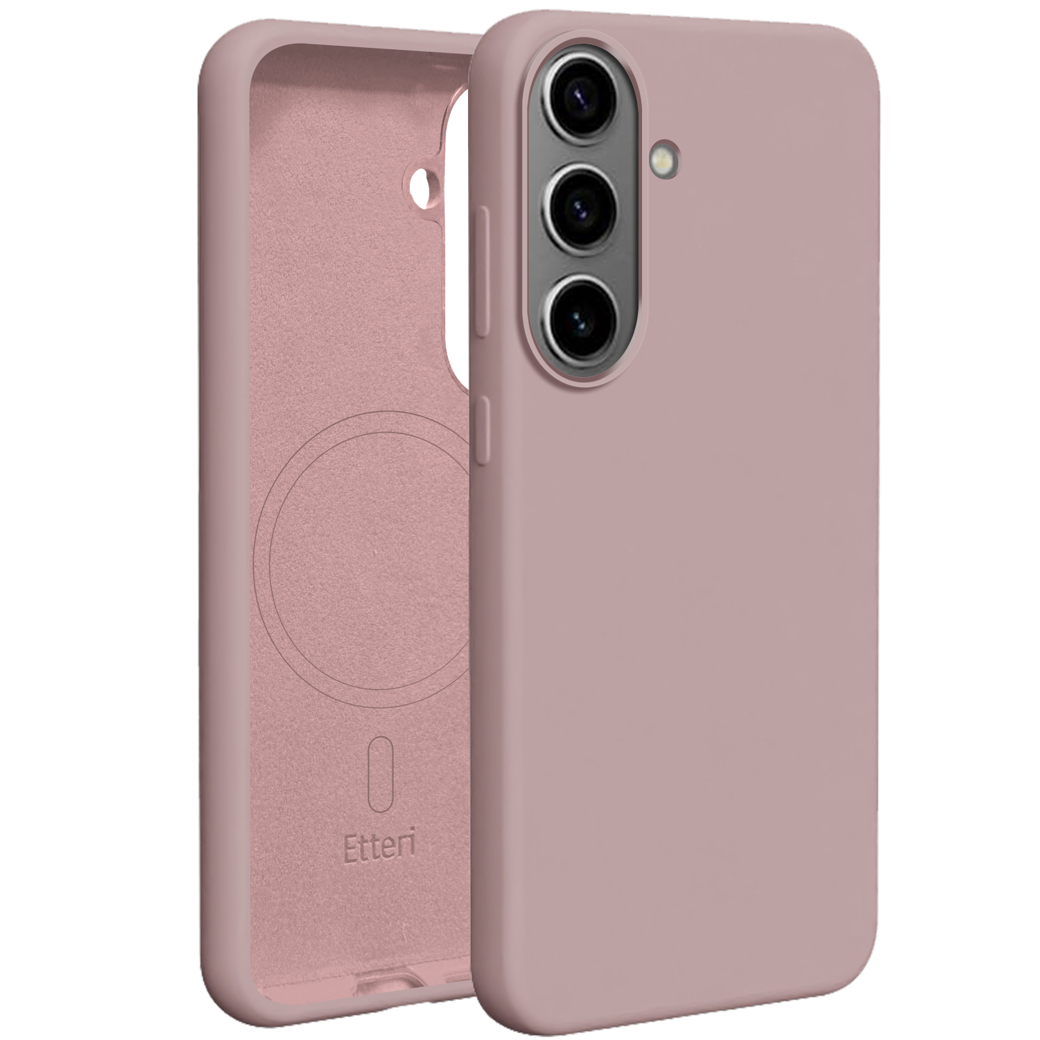 Etteri Silikoninis Mag dėklas for Samsung Galaxy S26 šviesiai rožinis