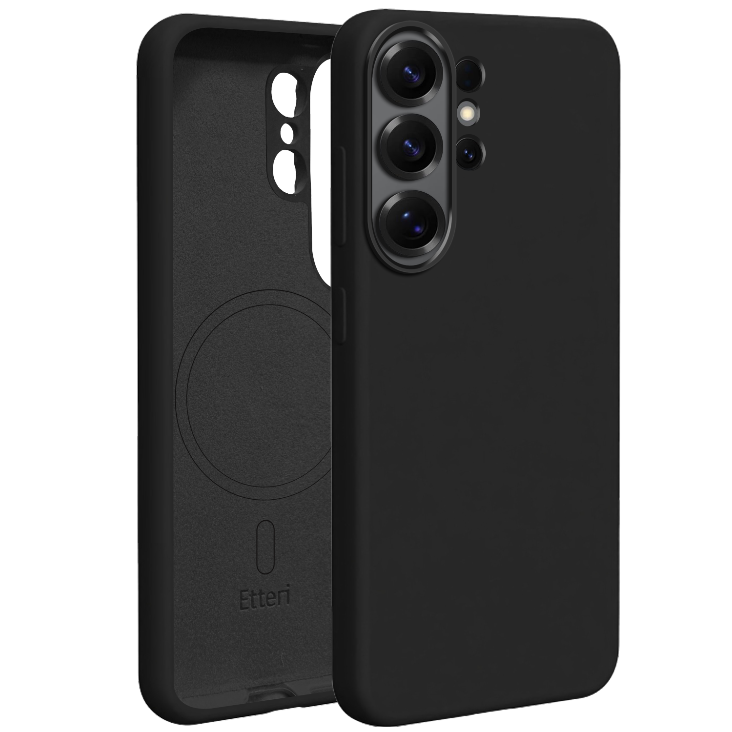 Etteri Silikoninis Mag dėklas for Samsung Galaxy S26 Ultra juodas