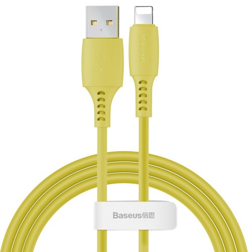 USB Кабель Baseus "Colorful" жёлтый Lightning 120cm