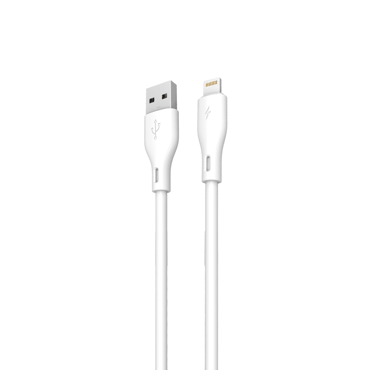 Dudao L2L USB-A / Lightning 3A kabelis 2m - baltas