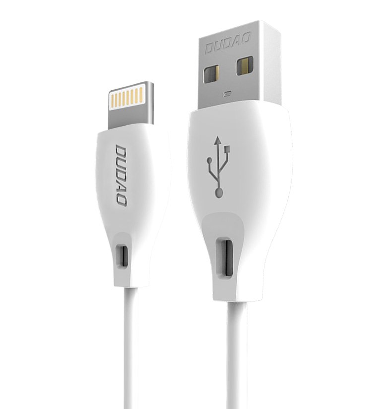 Dudao kabelis USB / Lightning kabelis 2.4A 1m baltas (L4L 1m baltas)