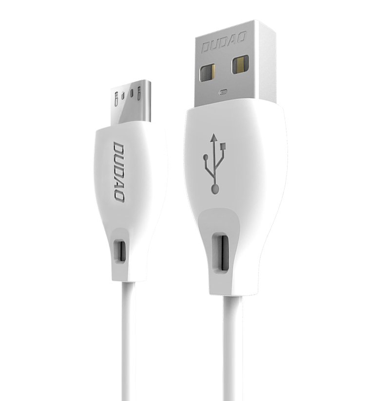 Dudao kabelis micro USB kabelis 2.4A 2m baltas (L4M 2m baltas)