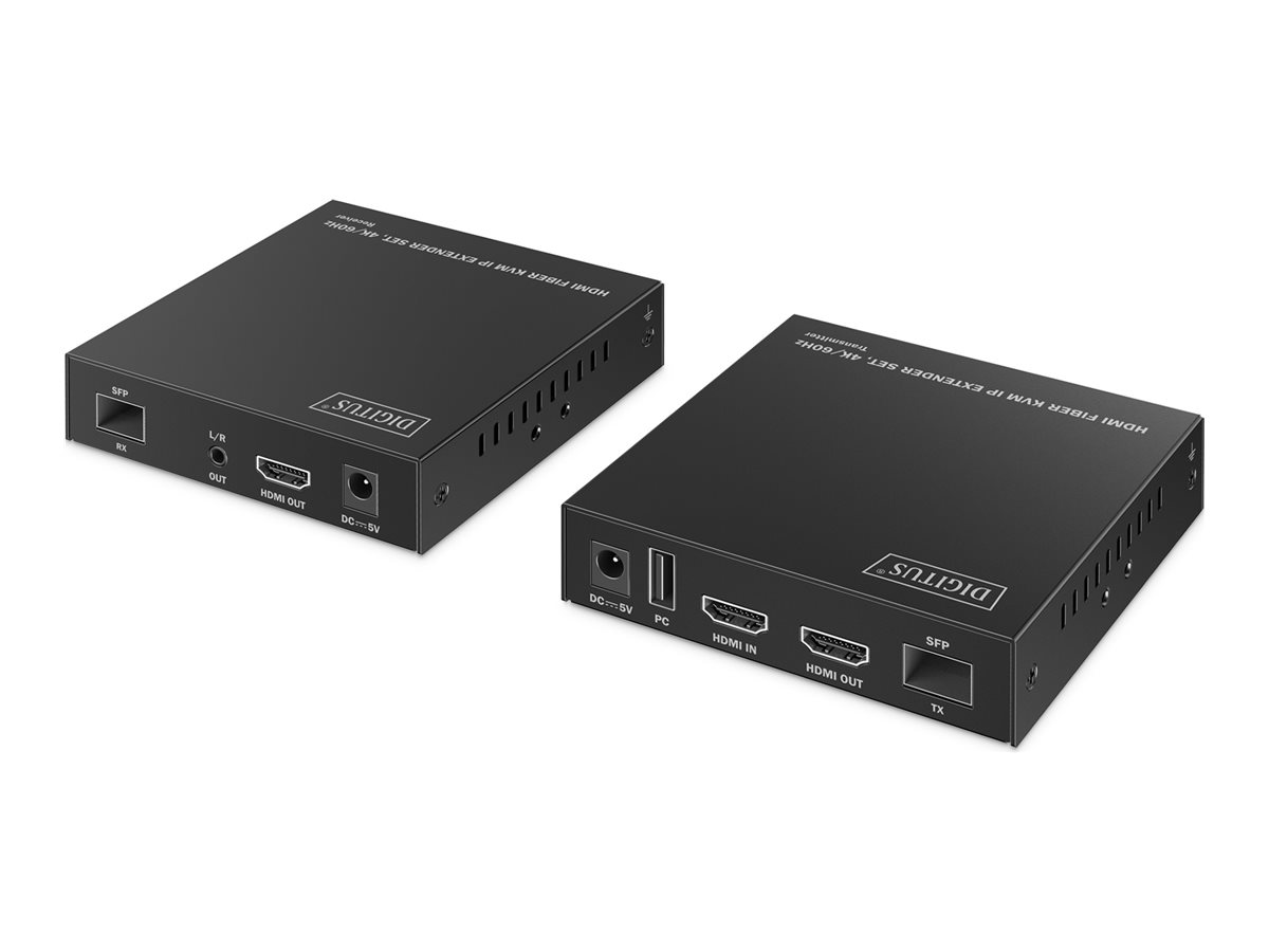 Digitus HDMI fiber KVM signalo stiprintuvas rinkinys 4K/60Hz