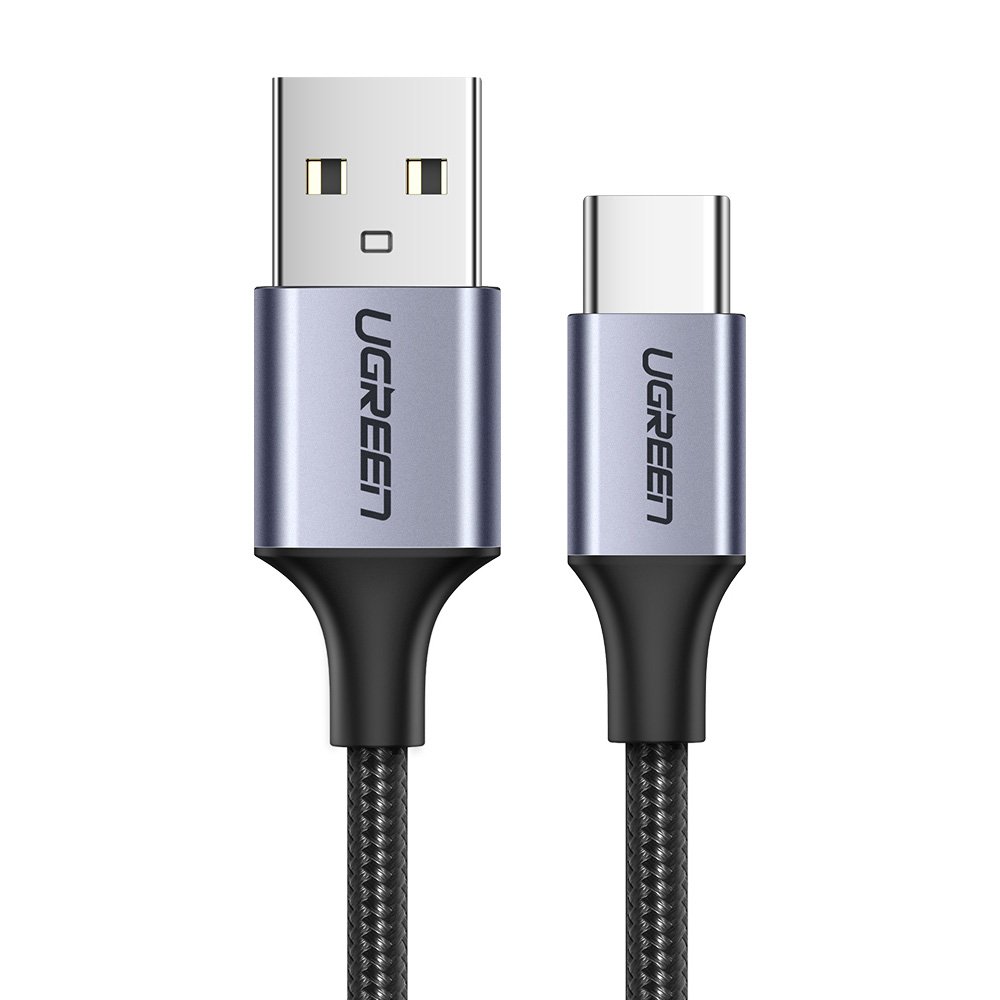Ugreen US288 60125 USB-A / USB-C QC 3.0 3A 0.5m laidas - pilkas