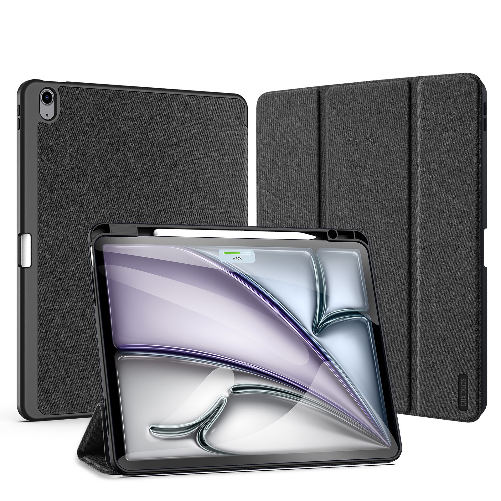 Dėklas Dux Ducis Domo Apple iPad Air 13 2024/iPad Air 13 2025 juodas